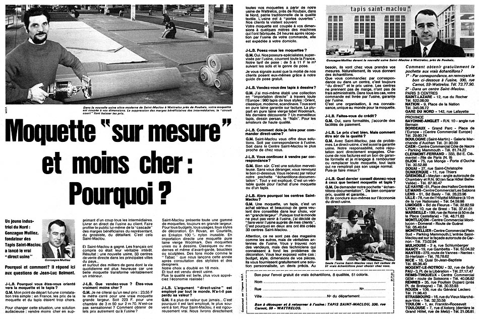 Advert Saint-maclou 1971