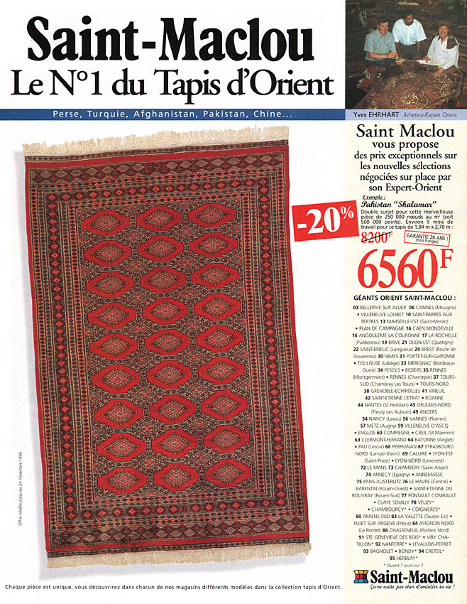 Advert Saint-maclou 1996