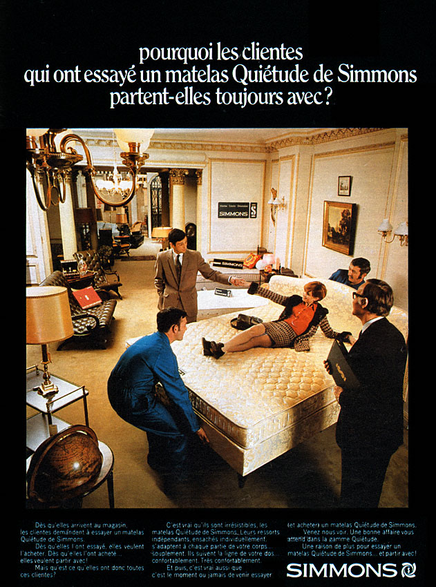 Advert Simmons 1970