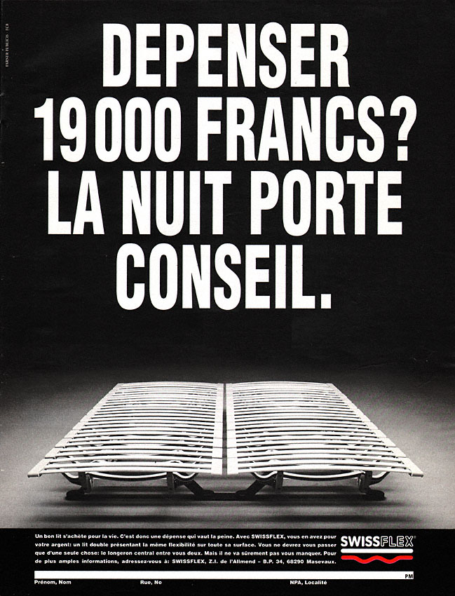 Advert SwissFlex 1995