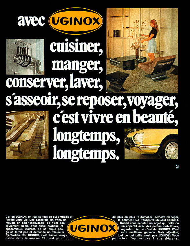 Advert Uginox 1971