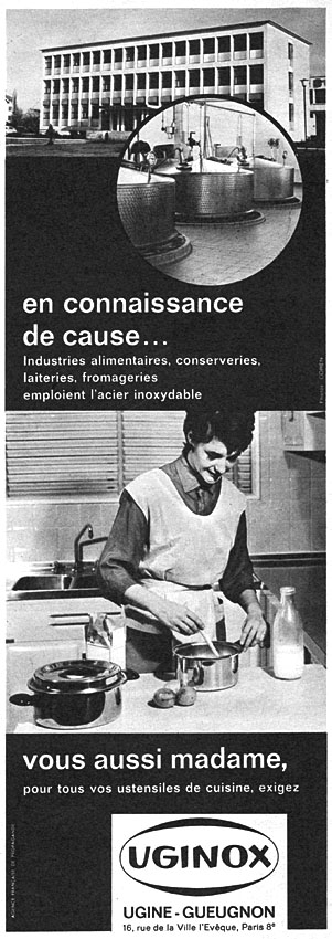 Advert Uginox 1961