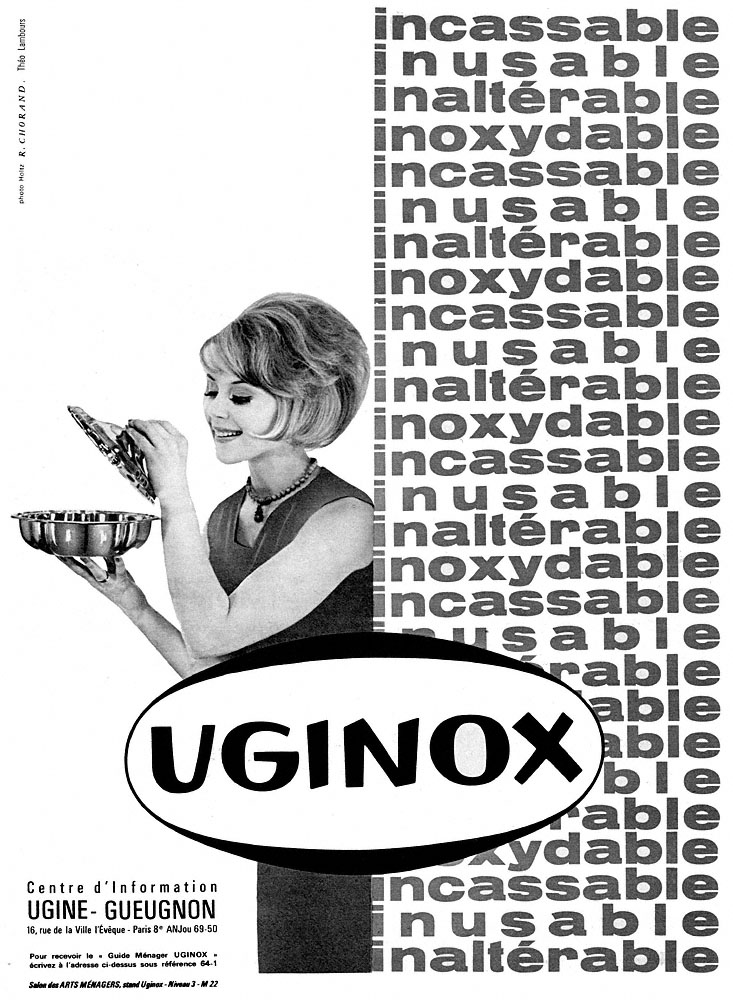 Advert Uginox 1964