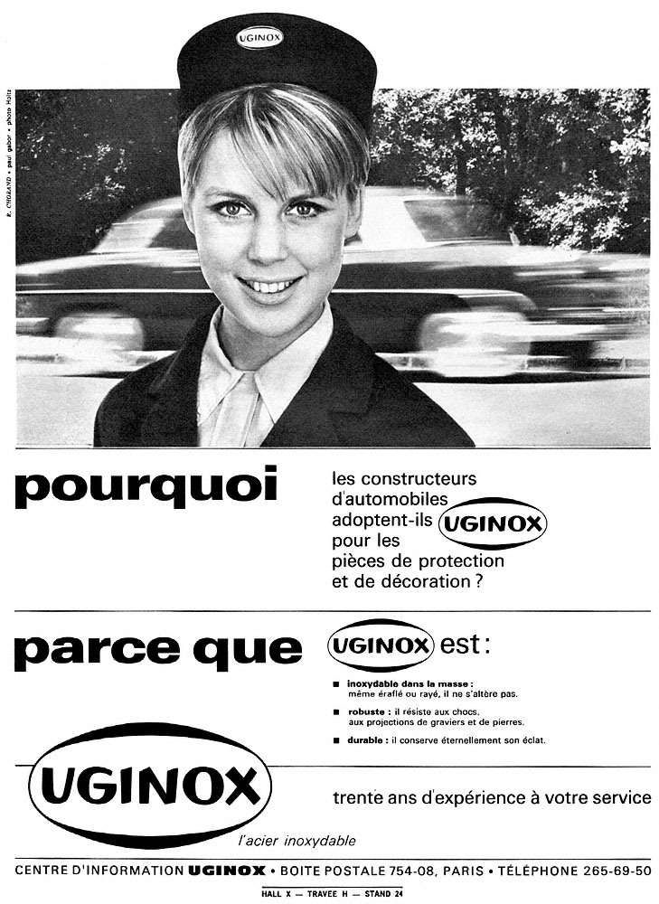Advert Uginox 1965