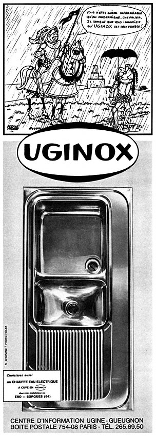 Advert Uginox 1966