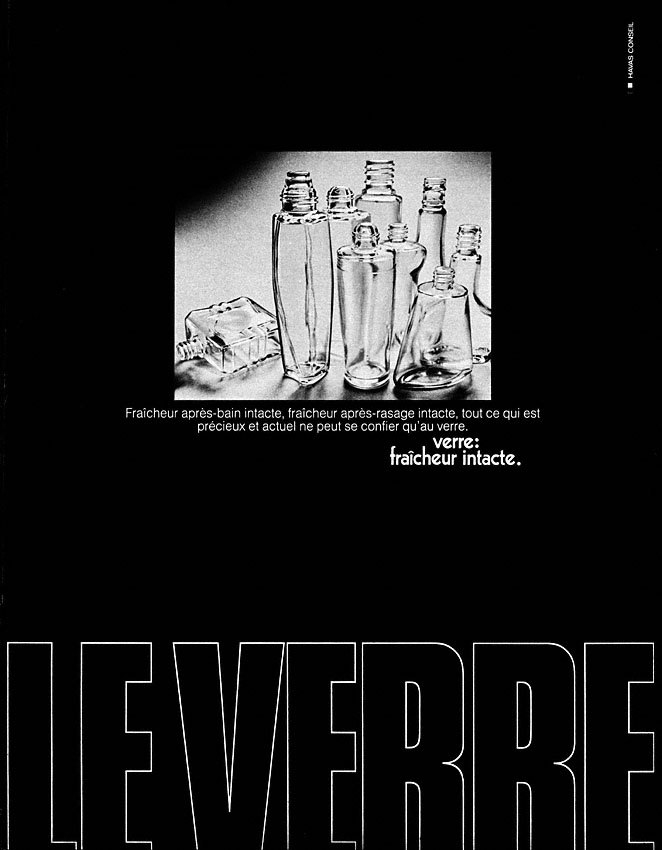 Advert Verre 1969