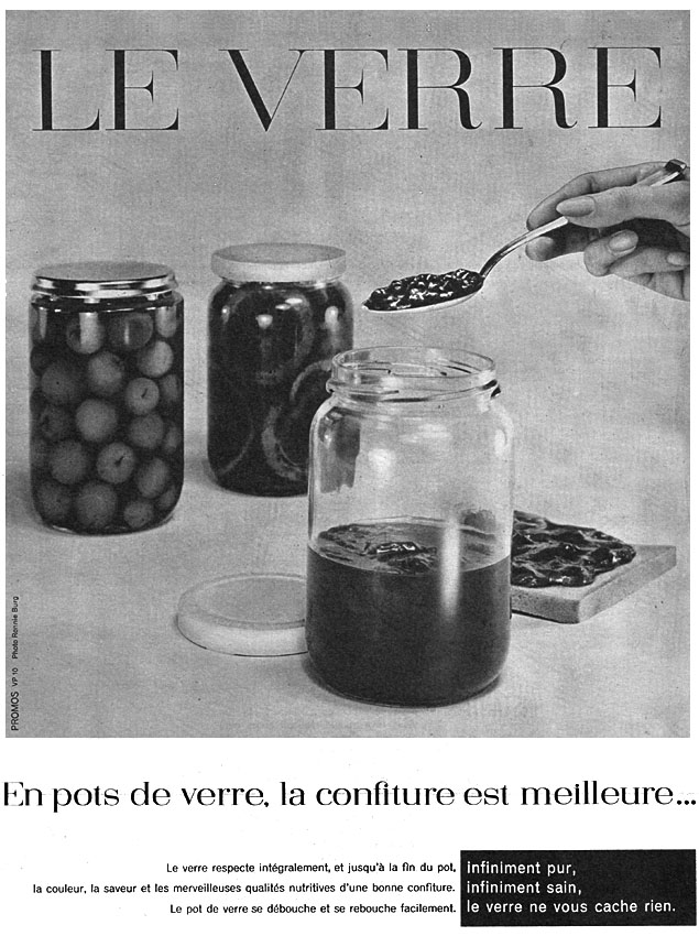 Advert Verre 1960