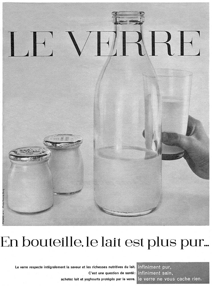 Advert Verre 1960