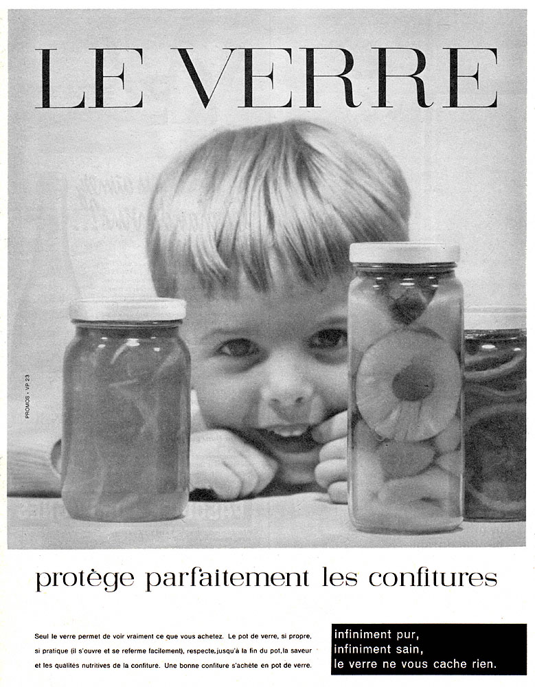 Advert Verre 1960