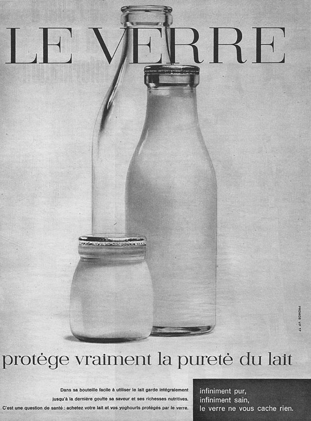 Advert Verre 1960