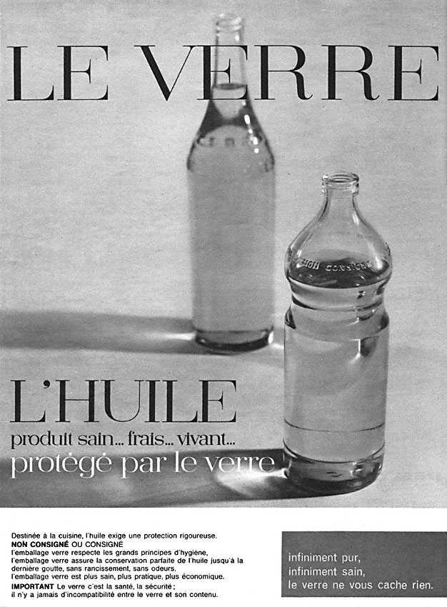 Advert Verre 1962