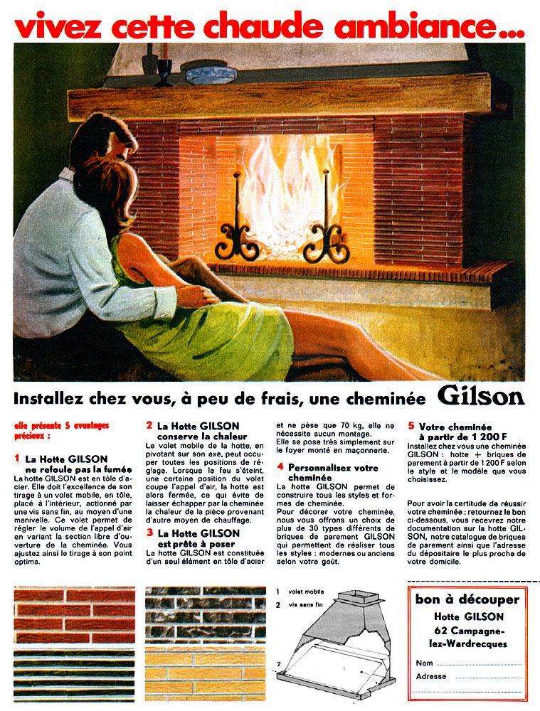 Advert ZxDivers Chauffage 1969