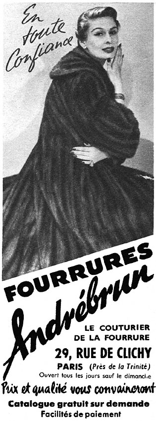 Advert AndrBrun 1952