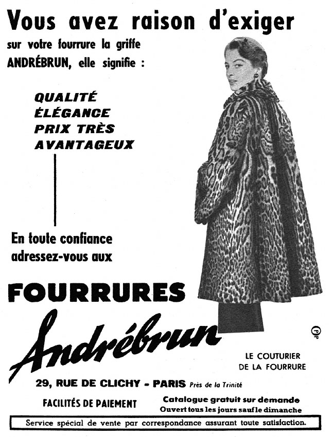 Advert AndrBrun 1953