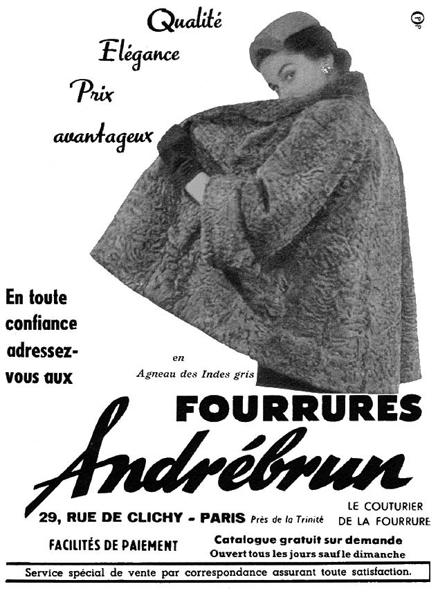 Advert AndrBrun 1954