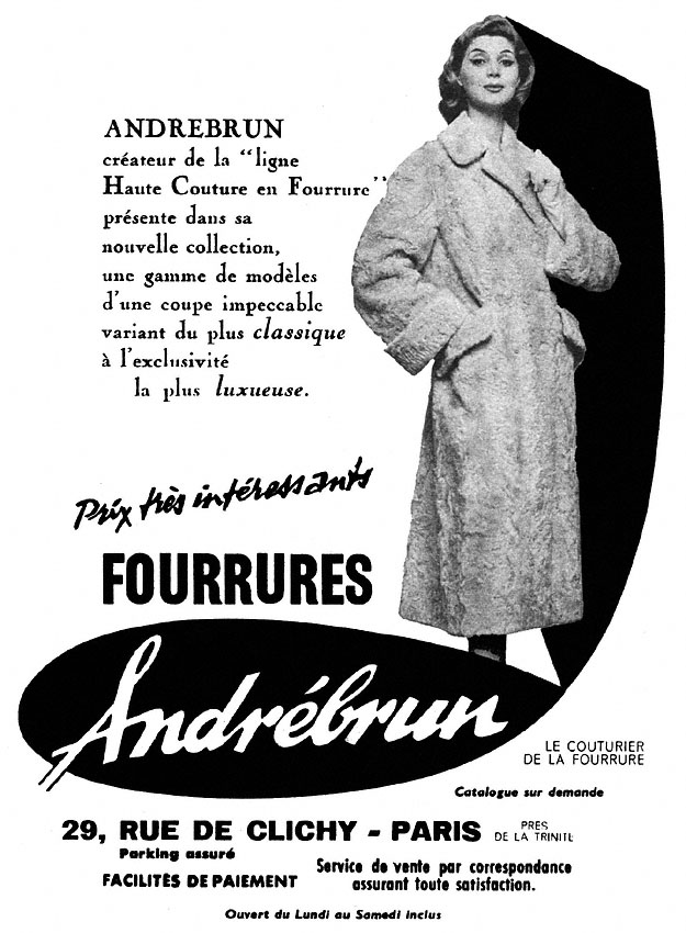 Advert AndrBrun 1957