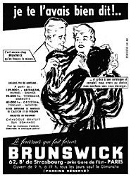 Advert Brunswick 1954