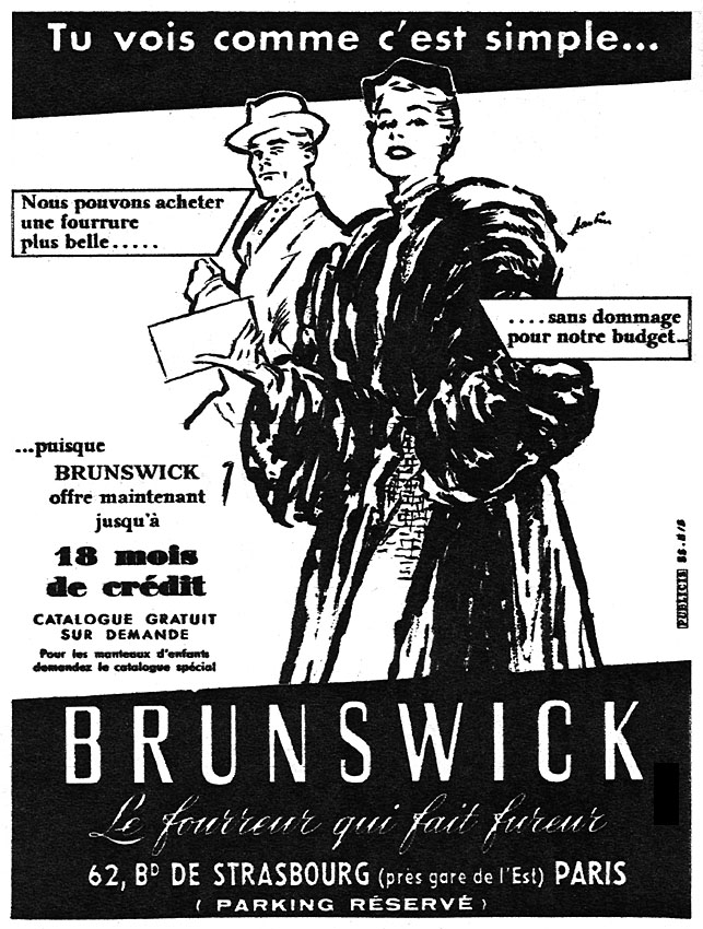 Advert Brunswick 1955