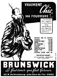 Advert Brunswick 1950