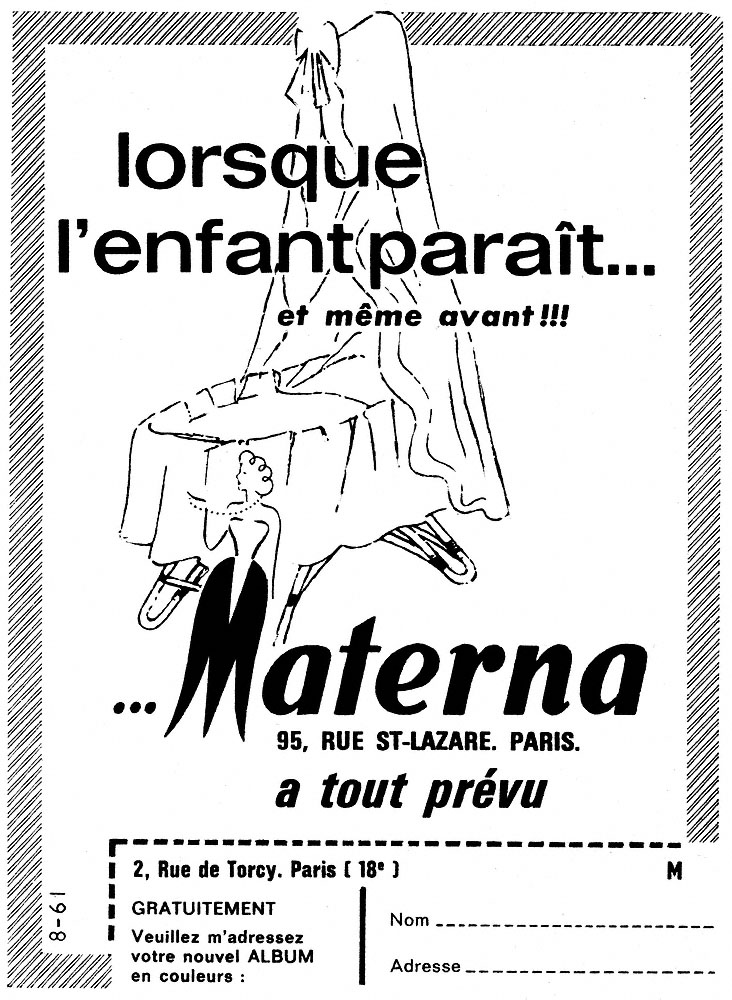 Advert Materna 1961