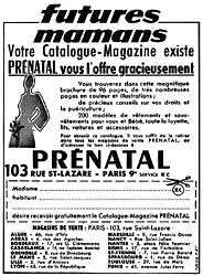 Advert Prenatal 1952