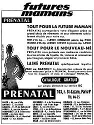 Advert Prenatal 1953