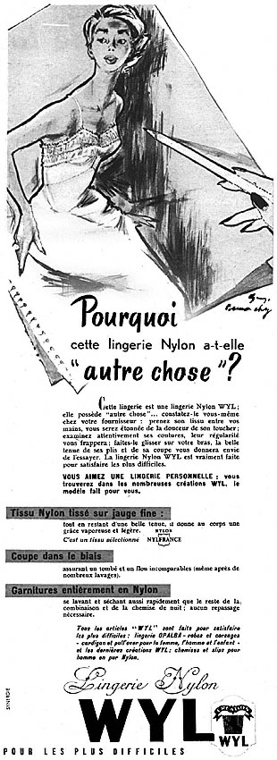 Advert Wyl 1952