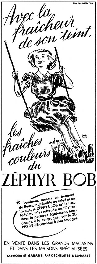 Advert Zephyr Bob 1951