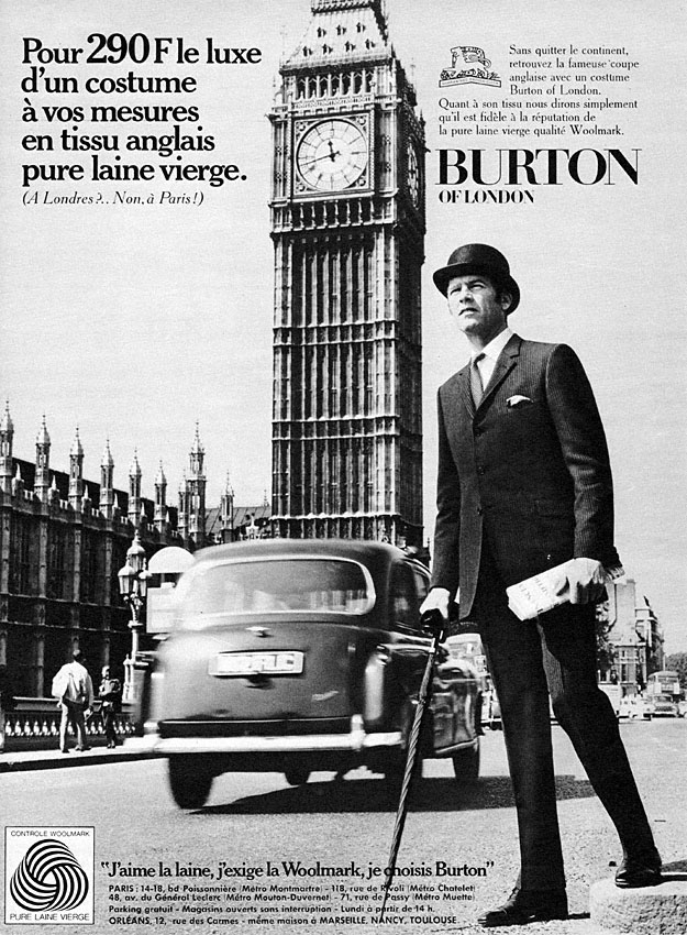 Advert Burton 1969