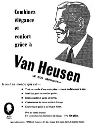 Advert Chemises 1952