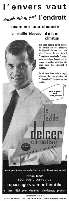 Advert Chemises 1962