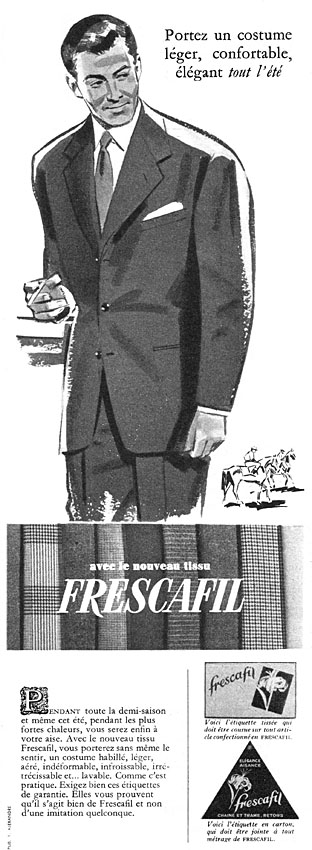 Advert Frescafil 1956