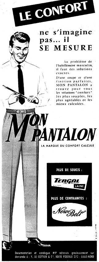 Advert Mon Pantalon 1958
