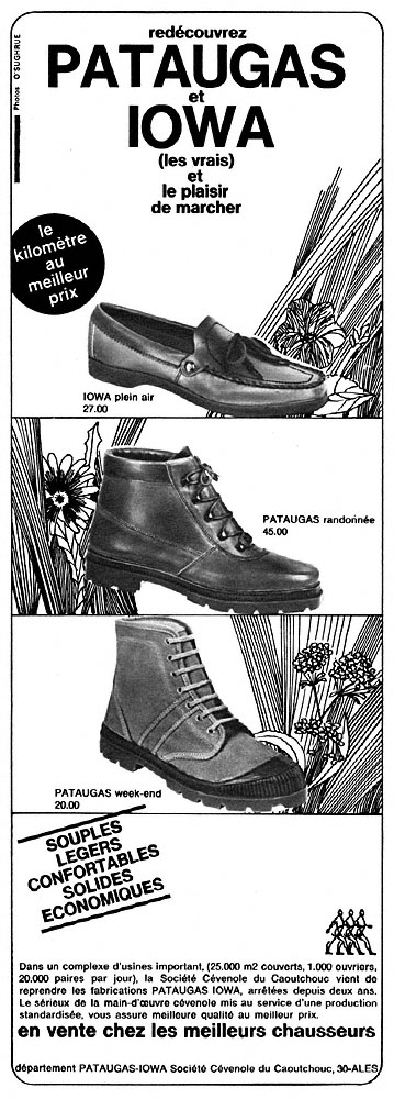 Advert Pataugas 1968