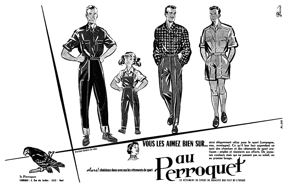 Advert Au Perroquet 1955