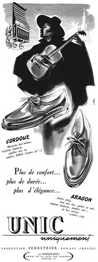 Advert Unic 1952