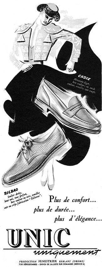 Advert Unic 1952