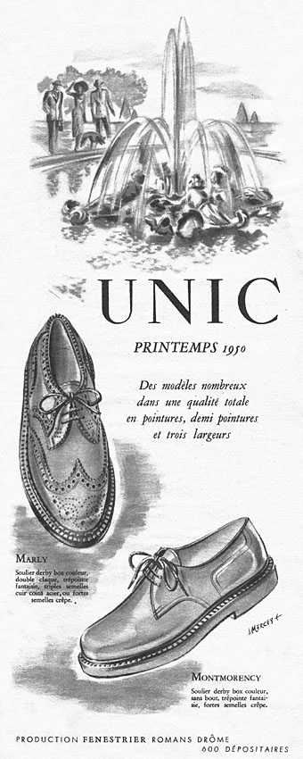 Advert Unic 1950