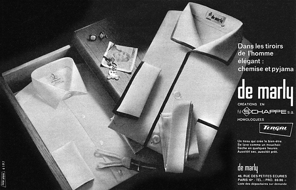Advert ZDivers Chemises 1962