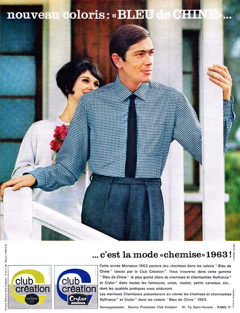 Advert ZDivers Chemises 1963