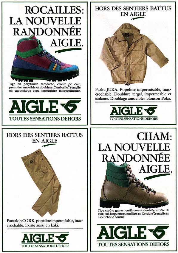 Advert Aigle 1989