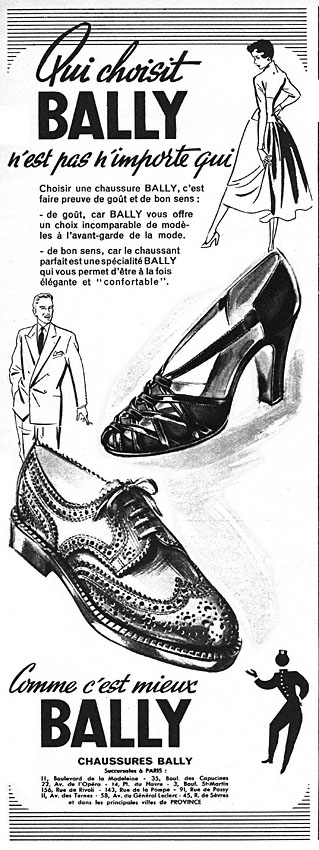 Advert Bally 1950