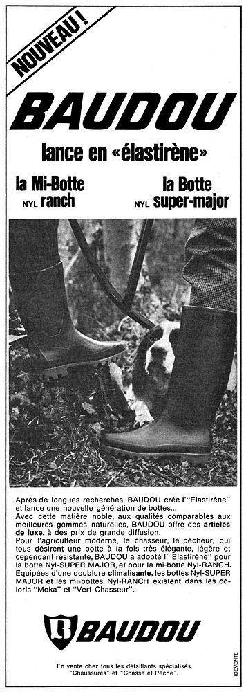 Advert Baudou 1969