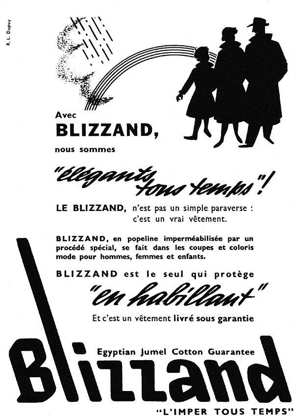 Advert Blizzand 1950