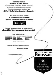 Advert Boussac 1952