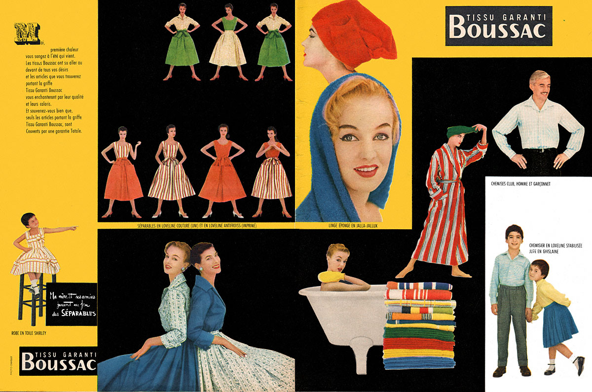 Advert Boussac 1956