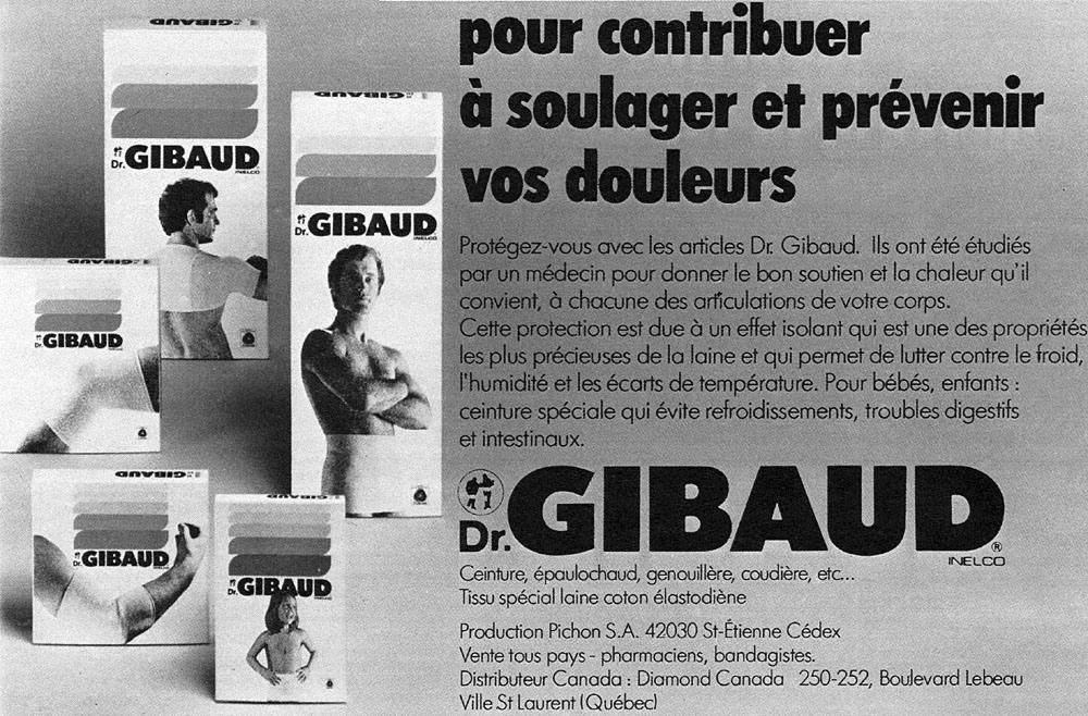 Advert Gibaud 1977