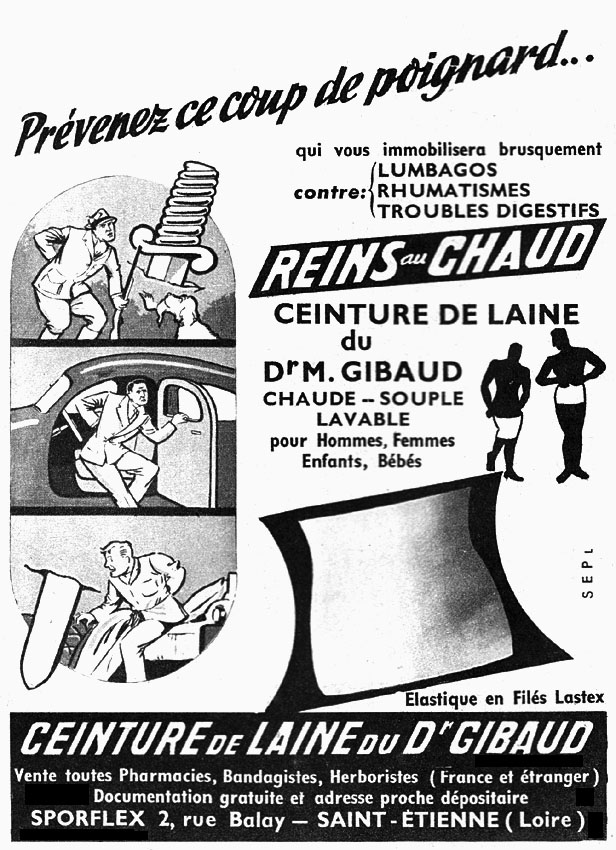 Advert Gibaud 1954