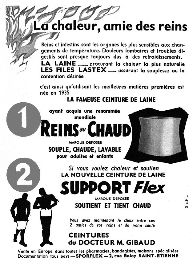 Advert Gibaud 1956