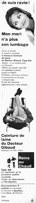 Advert Gibaud 1959